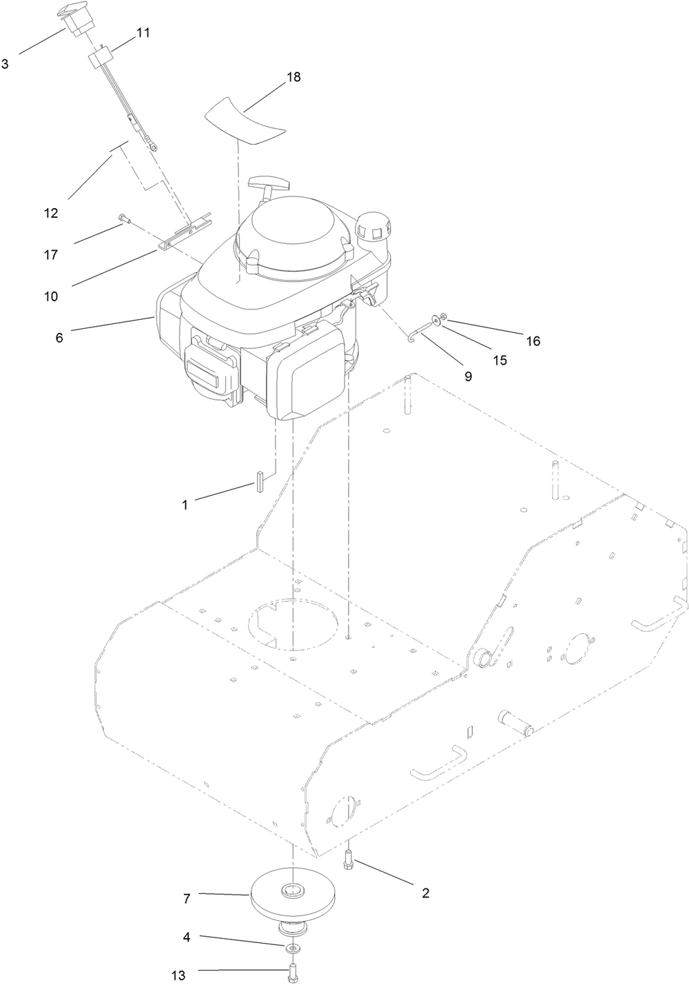 Engine Assembly Diagram and Parts List for 33516 (314000001-314999999)(2014) Toro Aerator