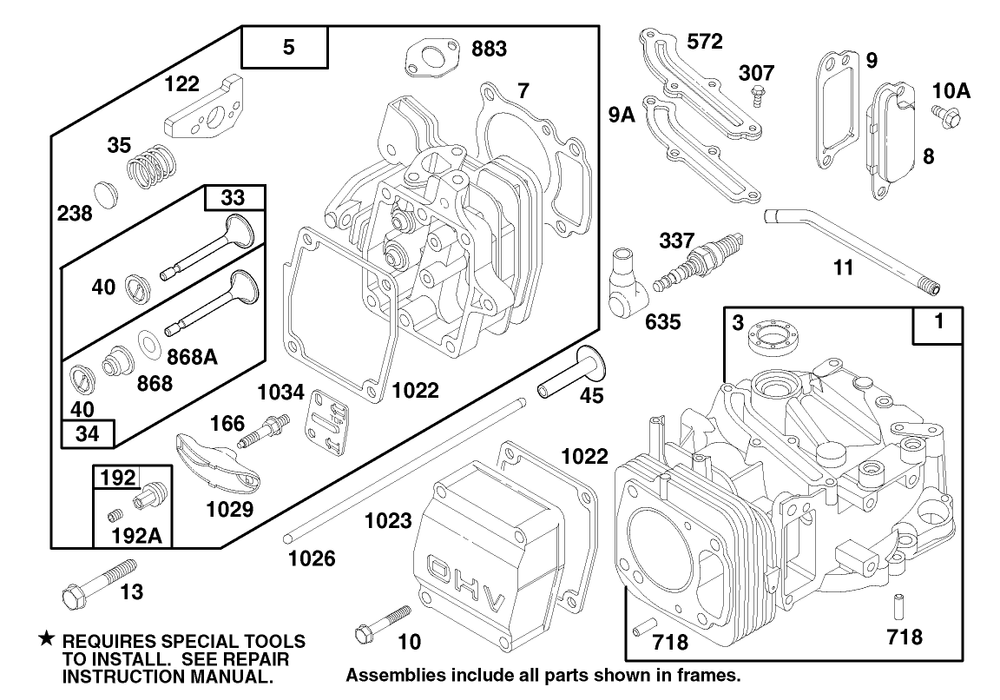 Engine Gts 150 Diagram and Parts List for 26633 7900001 - 7999999 Toro Lawn Mower