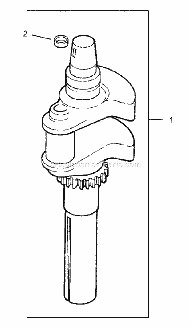 Crankshaft Assembly Kohler Cv23s Ps75560 Diagram and Parts List for 74166 240000001-240999999 Toro Lawn Mower