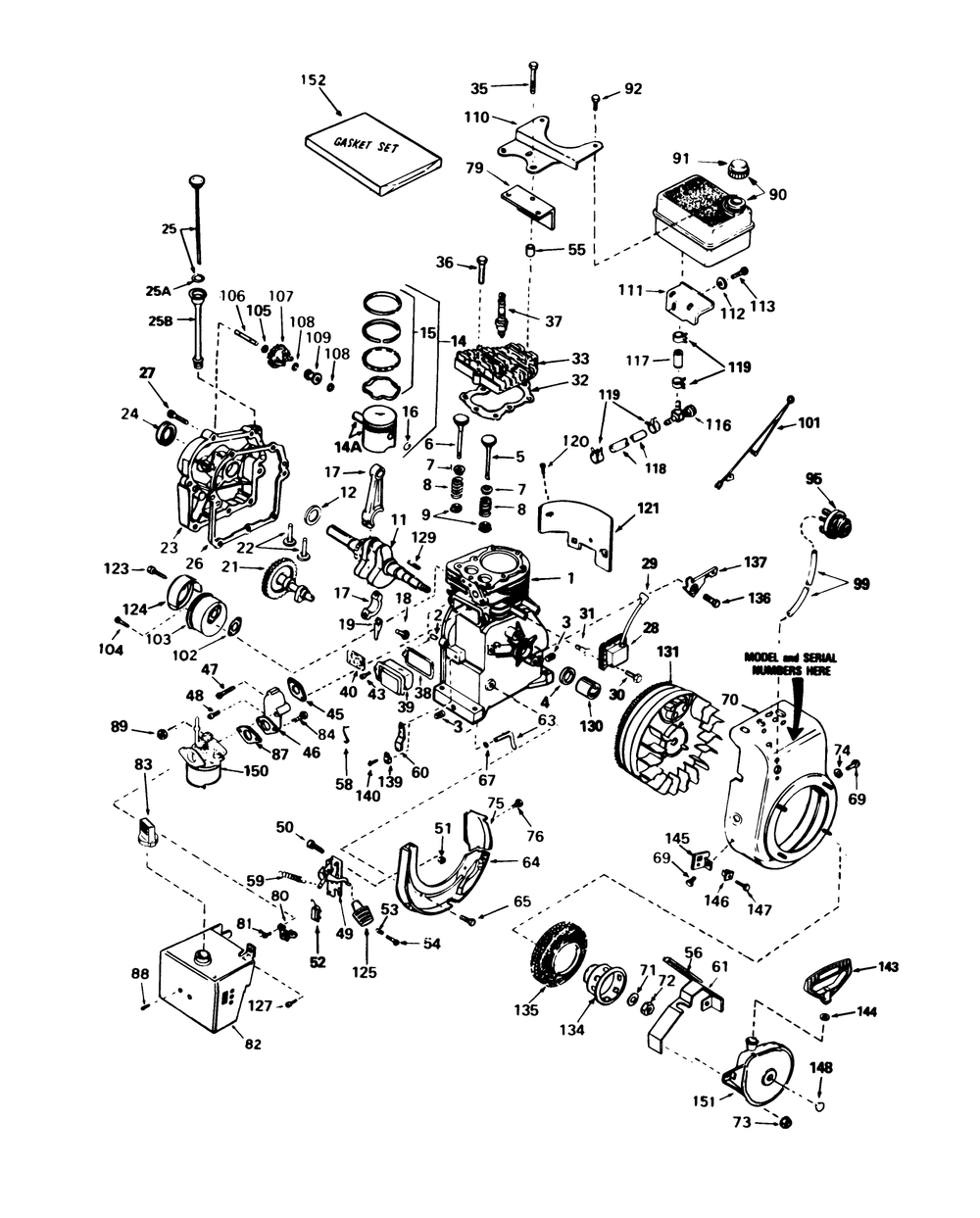 Engine Tecumseh Model H35-45598r Diagram and Parts List for 38035 7000001 - 7999999 Toro Snow Blower