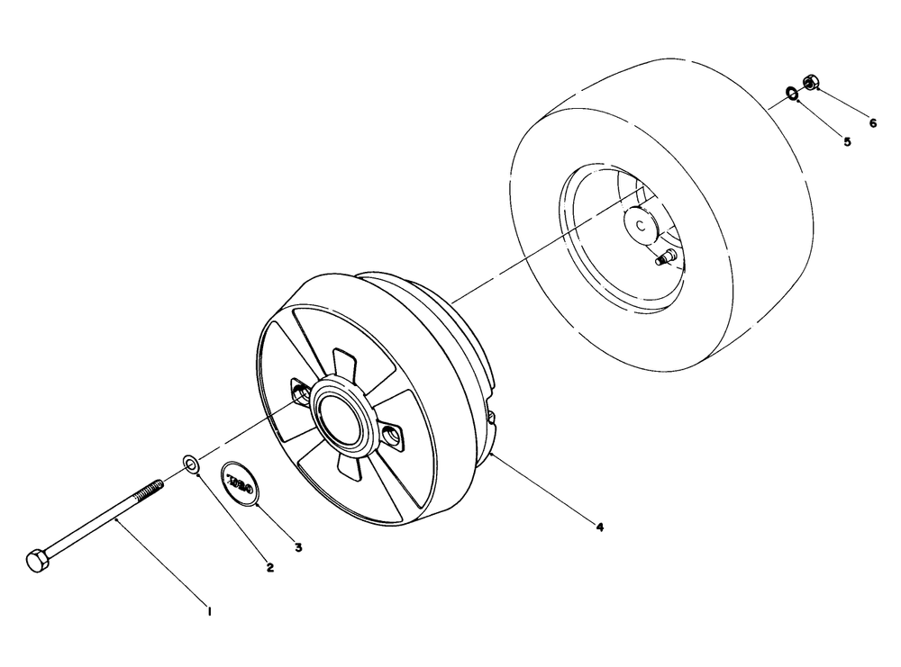 Wheel Weight Kit Model No. 59159 (Optional) Diagram and Parts List for 57358 7000001 - 7999999 Toro Lawn Mower