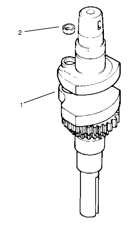 Crankshaft Diagram and Parts List for 72064 8900600 - 8999999 Toro Lawn Tractor
