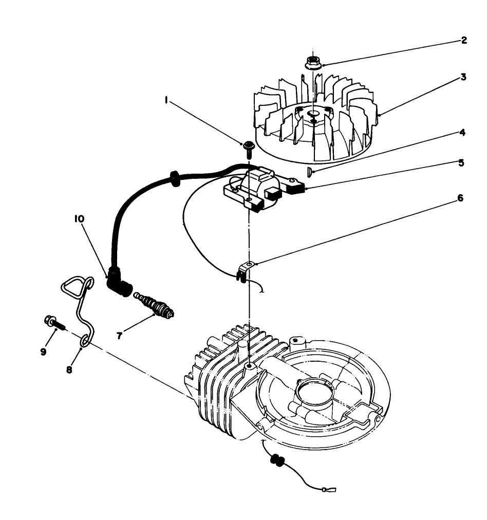 Ignition Assembly (Model No. 47pn2-3) Diagram and Parts List for 22037B 39000001 - 39999999 Toro Lawn Mower