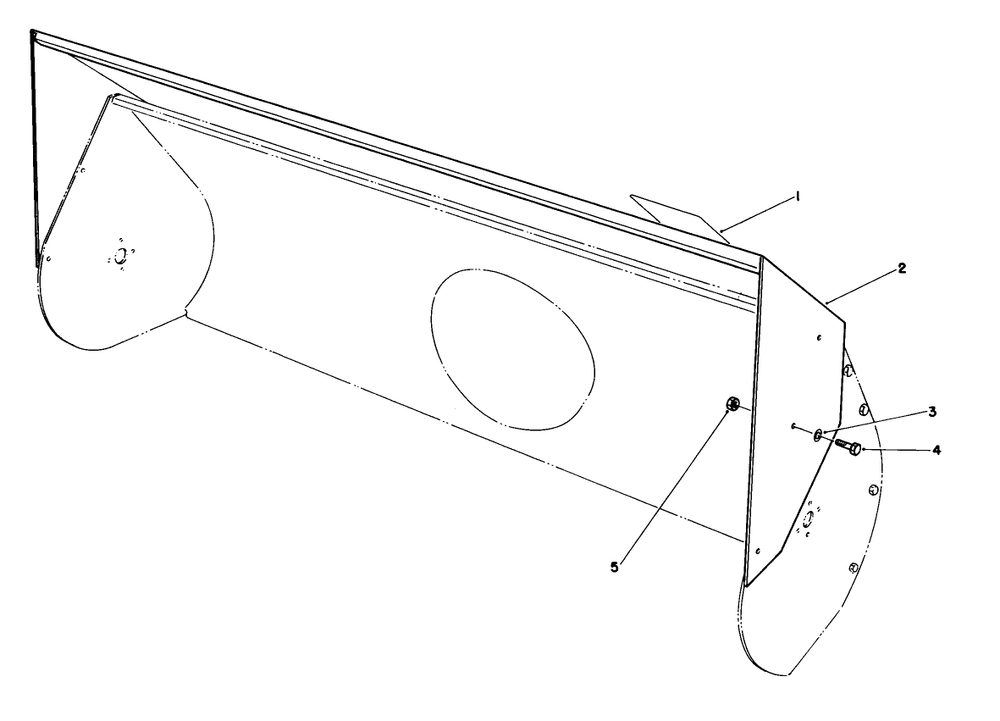 Auger Extension Kit Diagram and Parts List for 30754 (800001-899999)(1988) Toro Lawn Tractor