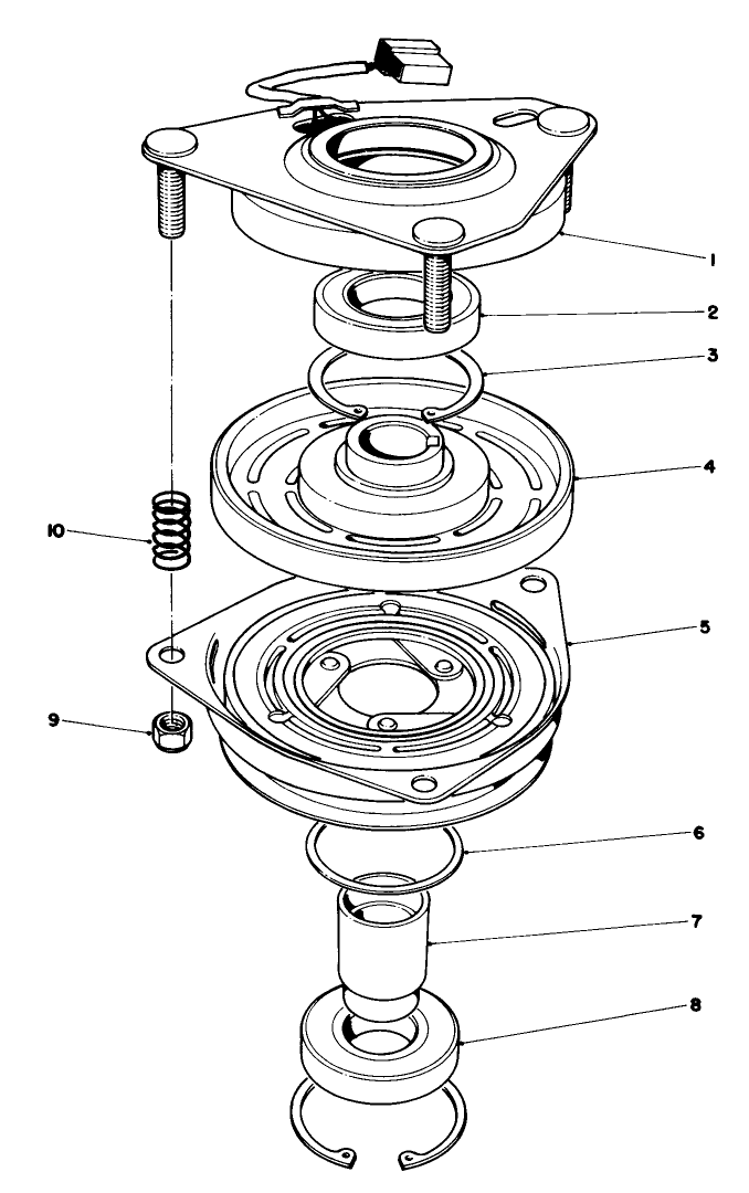 Clutch Assembly N0. 540220 Diagram and Parts List for 30754 60402 - 69999 Toro Lawn Tractor