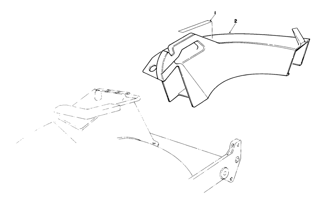Side Discharge Chute Model No. 59168 (Optional) Diagram and Parts List for 20219 1000001 - 1999999 Toro Lawn Mower