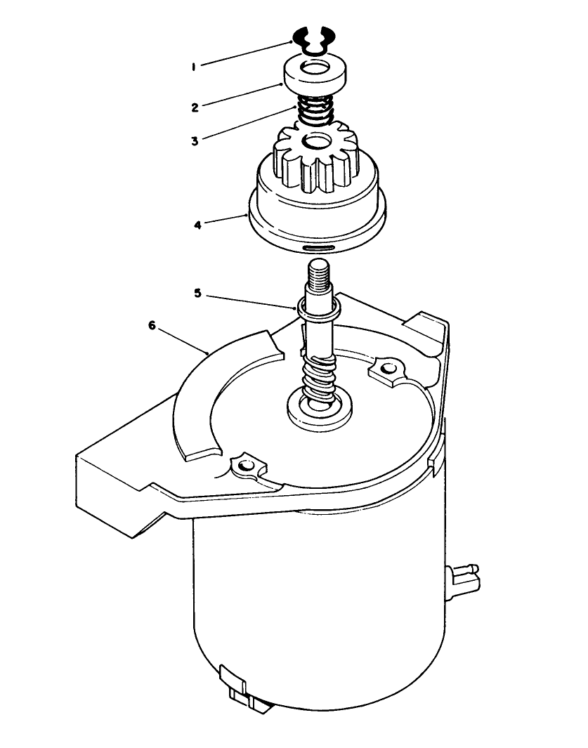 Starter Motor Assembly Diagram and Parts List for 20925 0000001 - 0999999 Toro Lawn Mower