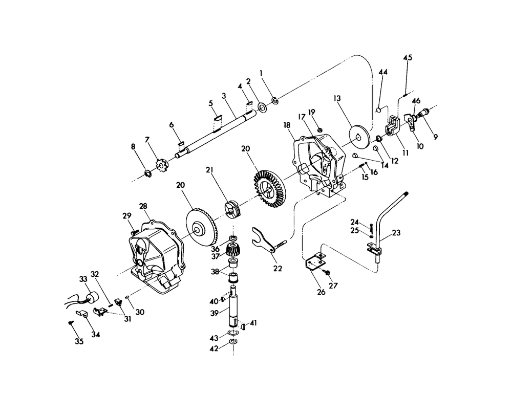 Transmission Assembly Diagram and Parts List for 56575 2000001 - 2999999 Toro Lawn Tractor