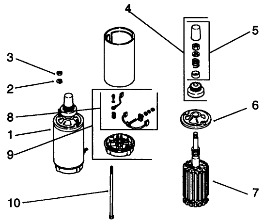 Electric Start-Kohler Engine Model No. Mv18s-Type 58543 Diagram and Parts List for 30190 10000001 - 19999999 Toro Lawn Tractor Accessories