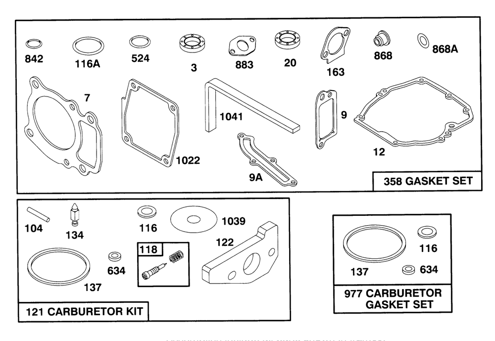 Engine Gts-150 Diagram and Parts List for 20928BC 59000001 - 59999999 Toro Lawn Mower