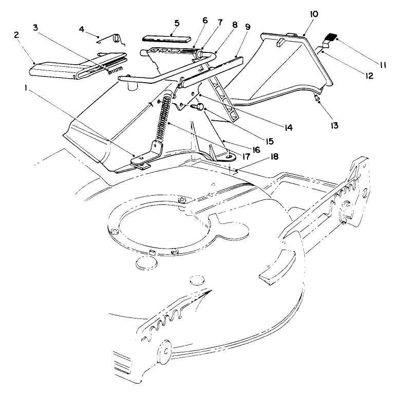 Recycler Bagging Kit Model No. 59174 Diagram and Parts List for 20219 1000001 - 1999999 Toro Lawn Mower
