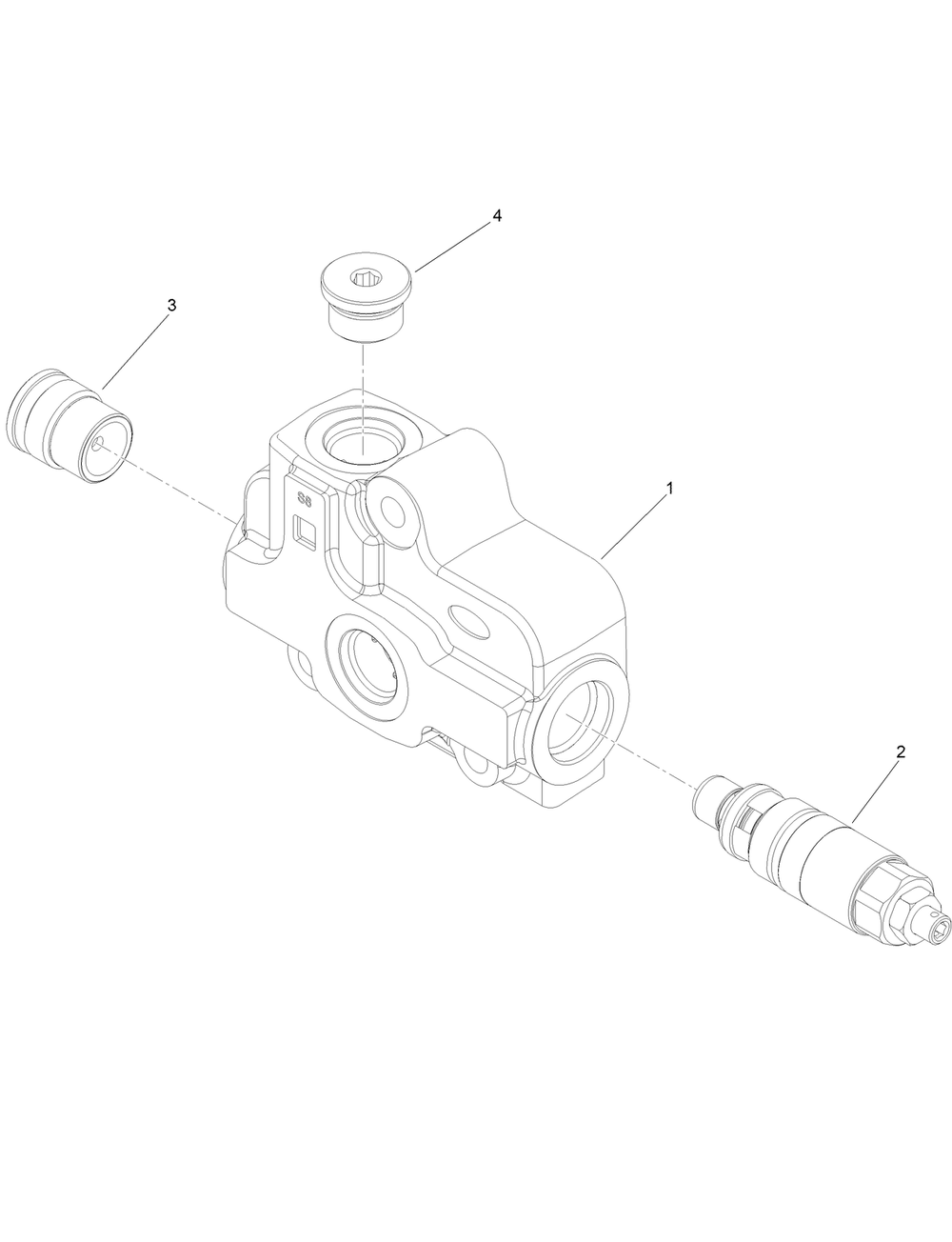 Valve Inlet Section Assembly No. 139-1338 Diagram and Parts List for 22983 413000000 - 999999999 Toro Lawn Tractor Accessories