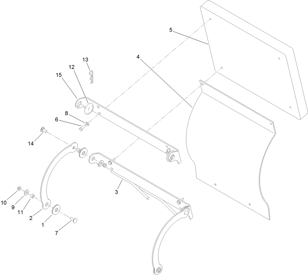 Cushion Assembly Diagram and Parts List for 74568TE (313000001-313999999)(2013) Toro Lawn Mower