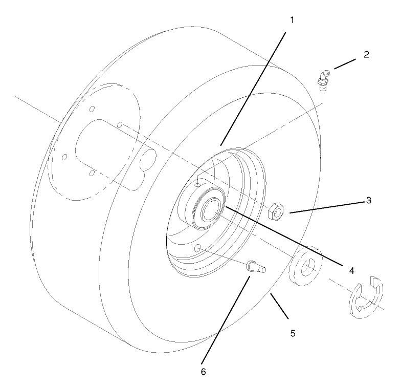 Wheel And Tire Asm Diagram and Parts List for 30159 790001 - 795100 Toro Lawn Tractor Accessories