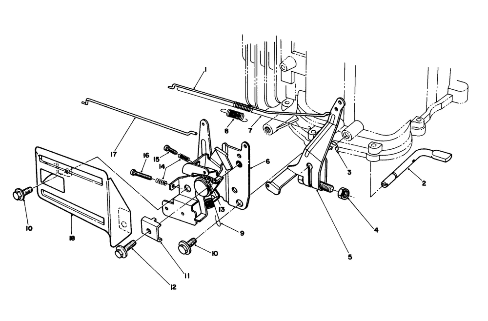 Governor Assembly Diagram and Parts List for 20627C 8000001 - 8999999 Toro Lawn Mower