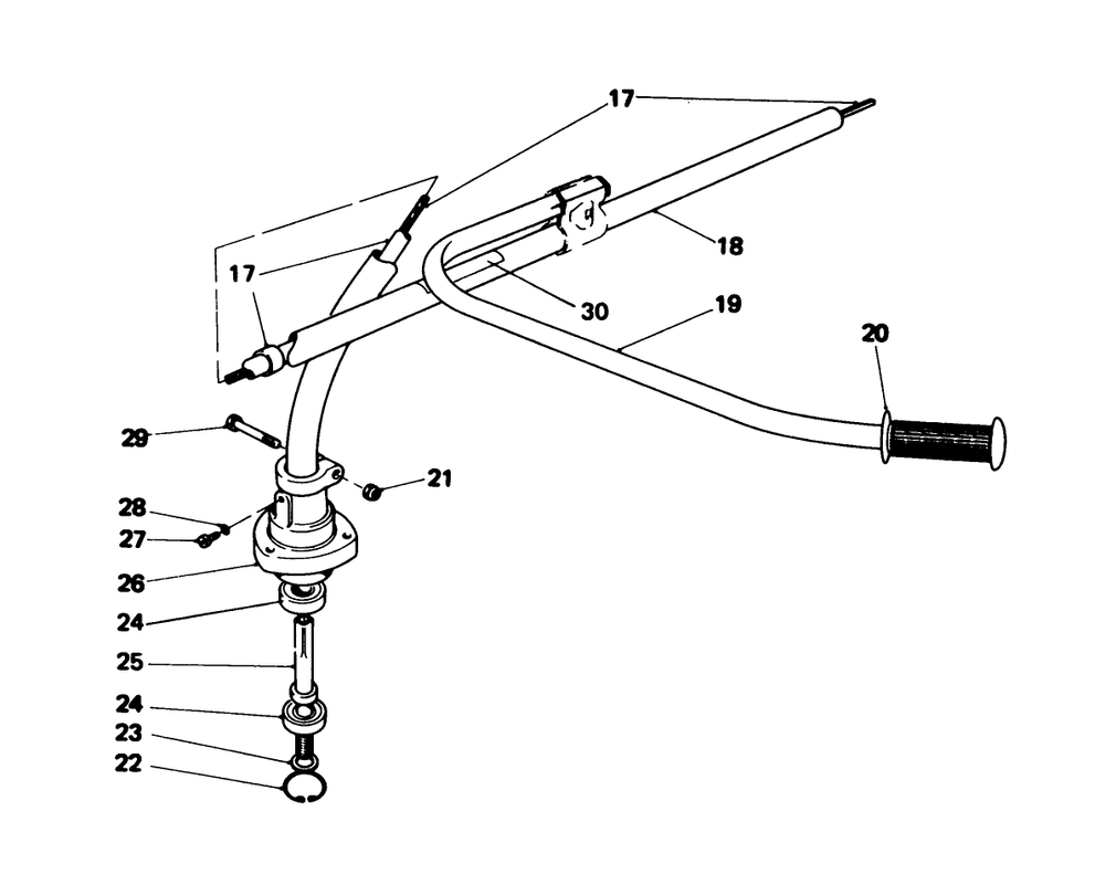 Drive Shaft Diagram and Parts List for 51625 0000001 - 0999999 Toro Trimmer