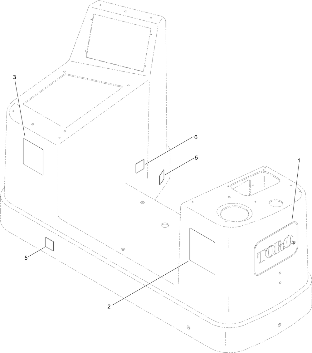 Operator Console Assembly No. 127-0900 Diagram and Parts List for 23898 400000000 - 999999999 Toro Lawn Tractor Accessories