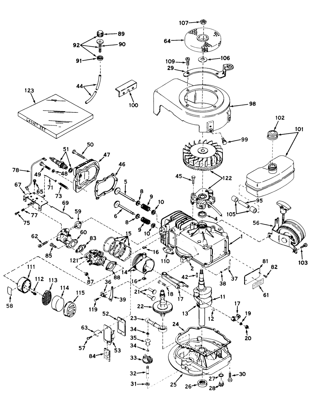 Engine Model No. Lav30-30412g Diagram and Parts List for 18213 8000001 - 8999999 Toro Lawn Mower