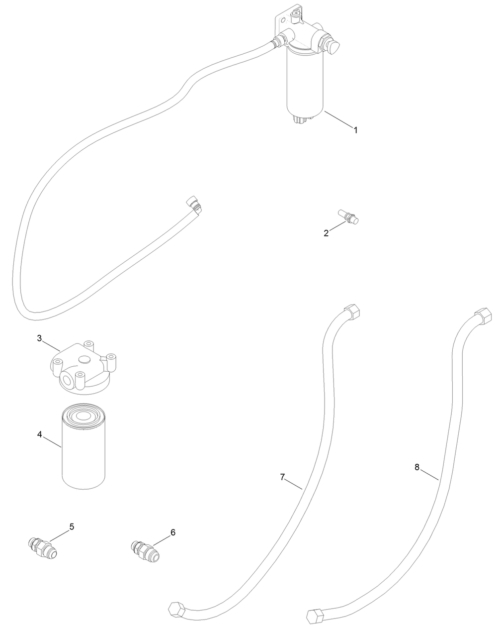 Remote Mounted Engine Parts Box Assembly Diagram and Parts List for 23898 400000000 - 999999999 Toro Lawn Tractor Accessories