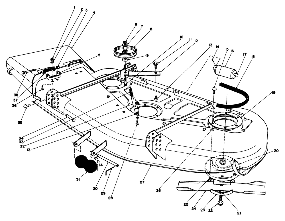 Cutting Unit Model No. 30753 Diagram and Parts List for 30753 900001 - 999999 Toro Lawn Mower