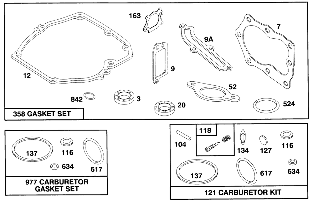 Engine Briggs & Stratton Model 127702-0131-01 Diagram and Parts List for 20903BC 4900001 - 4999999 Toro Lawn Mower