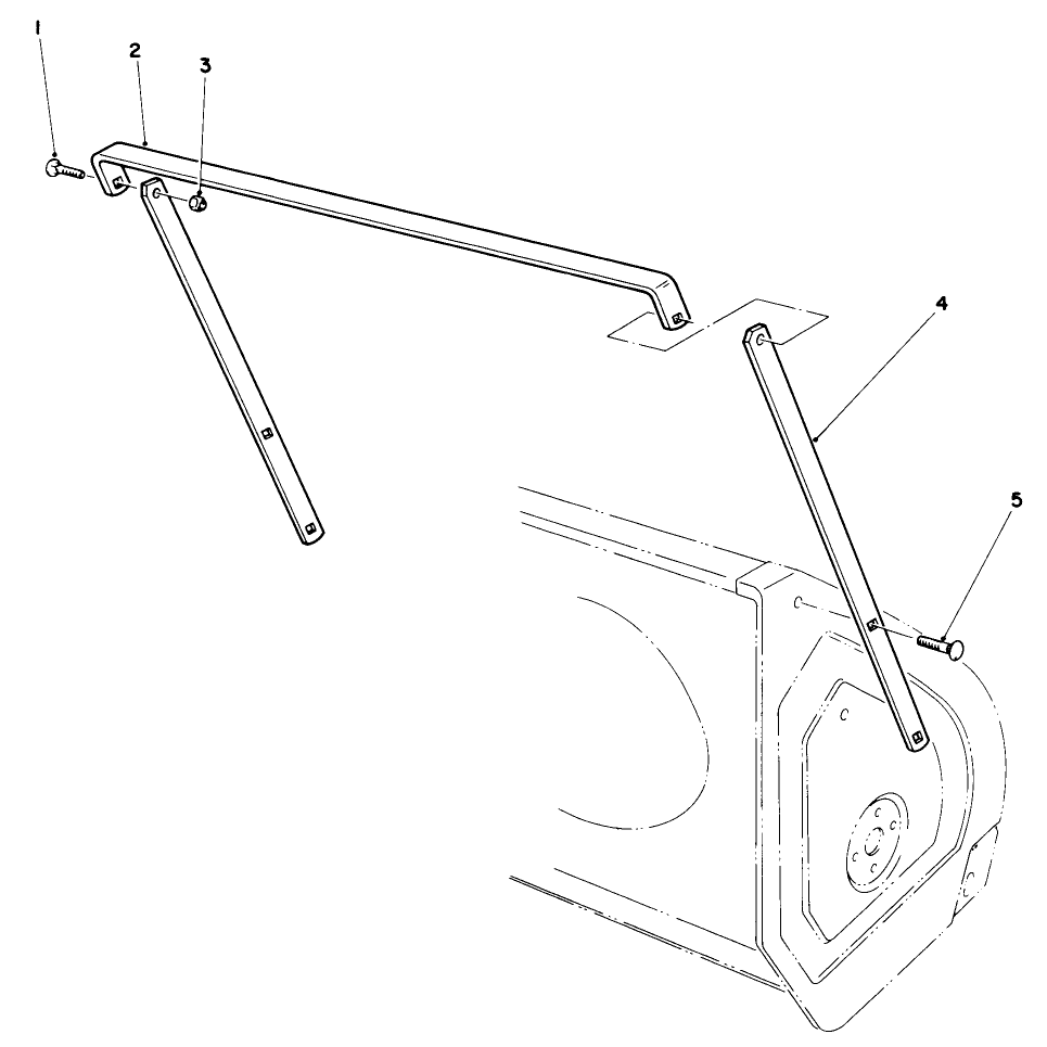 Drift Breaker Assembly No. 66-7960 (Optional) Diagram and Parts List for 38540 9000001 - 9999999 Toro Snow Blower