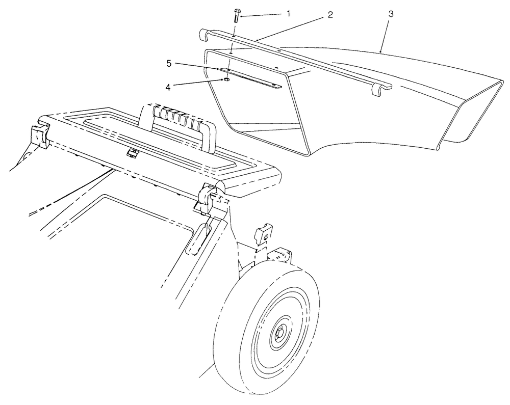 Side Discharge Chute Model No. 59112 (Optional) Diagram and Parts List for 26683 0000001 - 0999999 Toro Lawn Mower