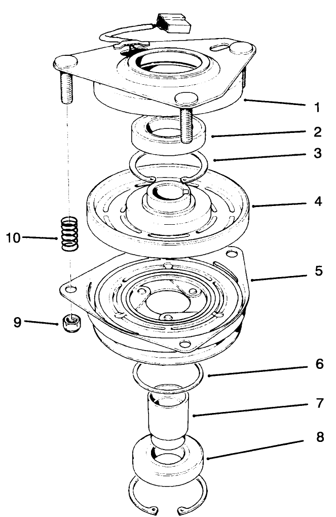 Clutch Assembly N0.54-3200 Diagram and Parts List for 30175 49000001 - 49999999 Toro Lawn Tractor Accessories