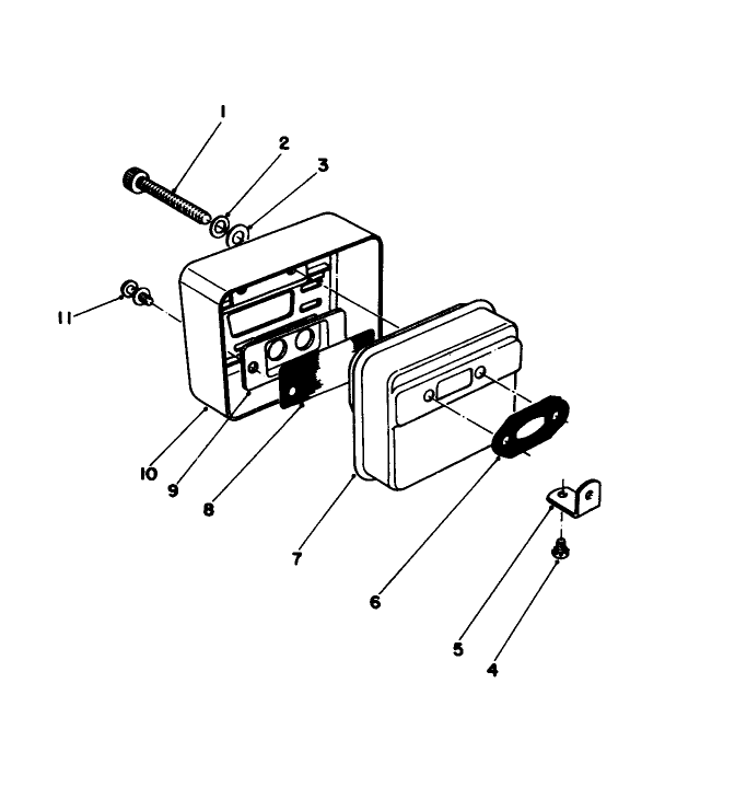 Spark Arrester Muffler Kit No. 45-2630 Diagram and Parts List for 51604 3000001 - 3999999 Toro Trimmer