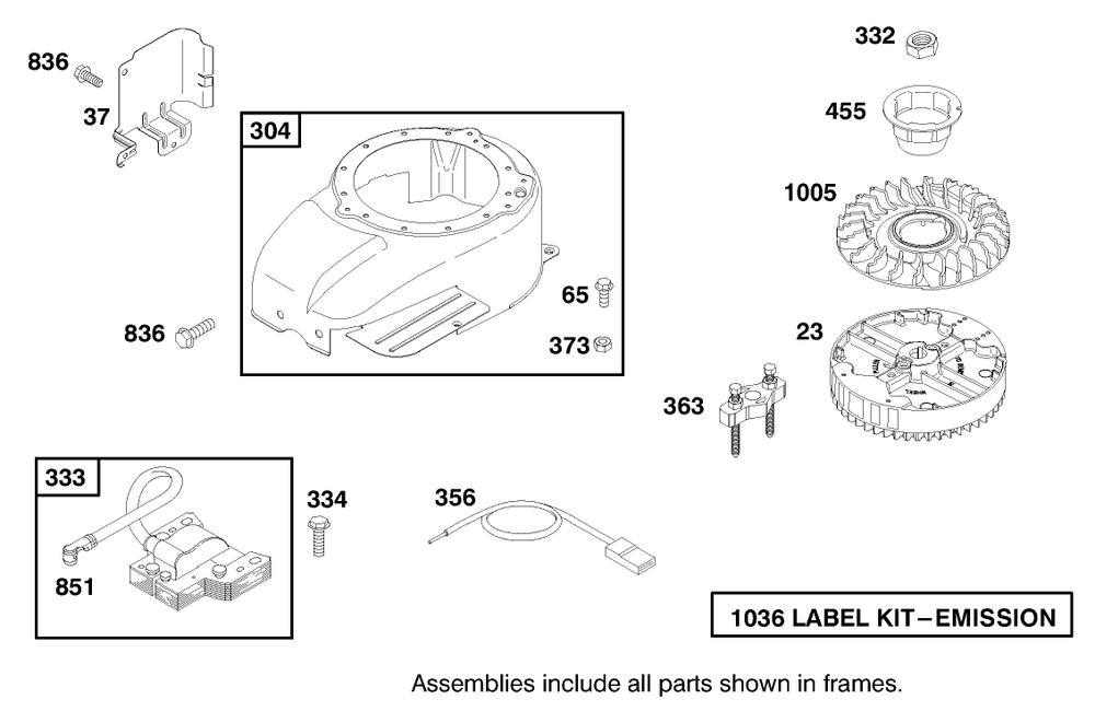 Engine Gts-200 Diagram and Parts List for 22160 8900001 - 8999999 Toro Lawn Mower