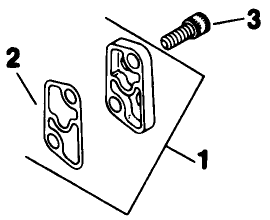 Oil Port Diagram and Parts List for 30754 (800001-899999)(1988) Toro Lawn Tractor
