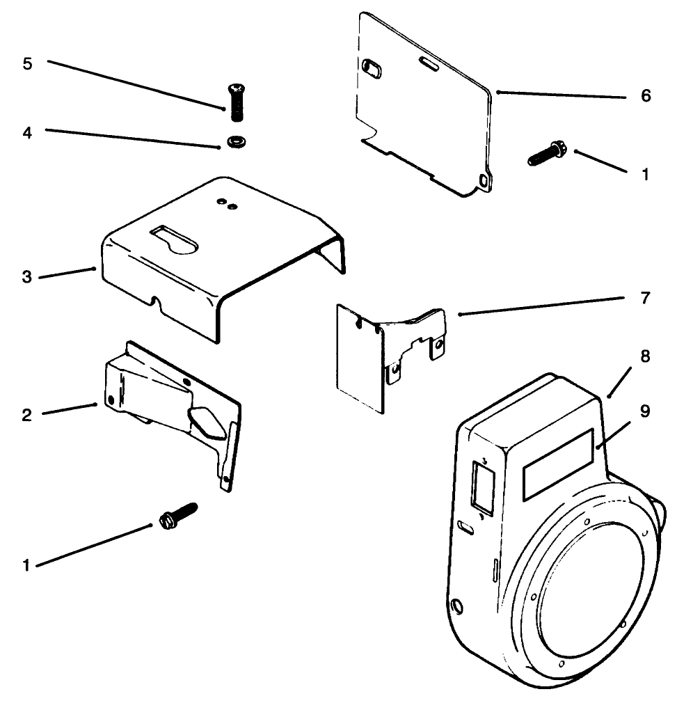 Baffles And Shrouds Diagram and Parts List for 73363 6900001 - 6999999 Toro Lawn Tractor