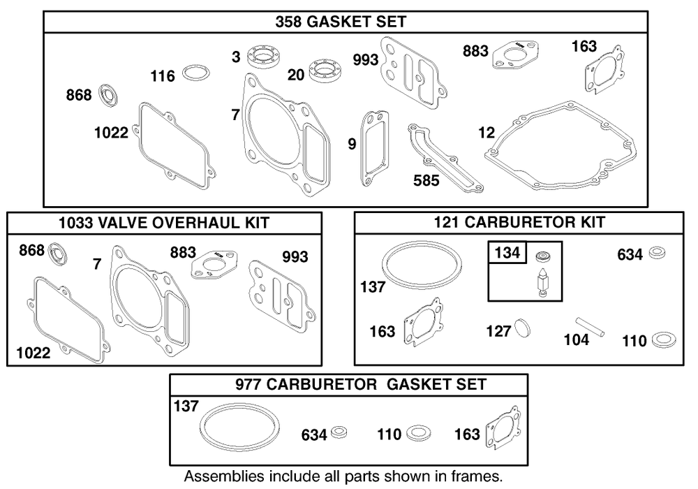 Engine Gts-200 Diagram and Parts List for 20488 8900001 - 8999999 Toro Lawn Mower