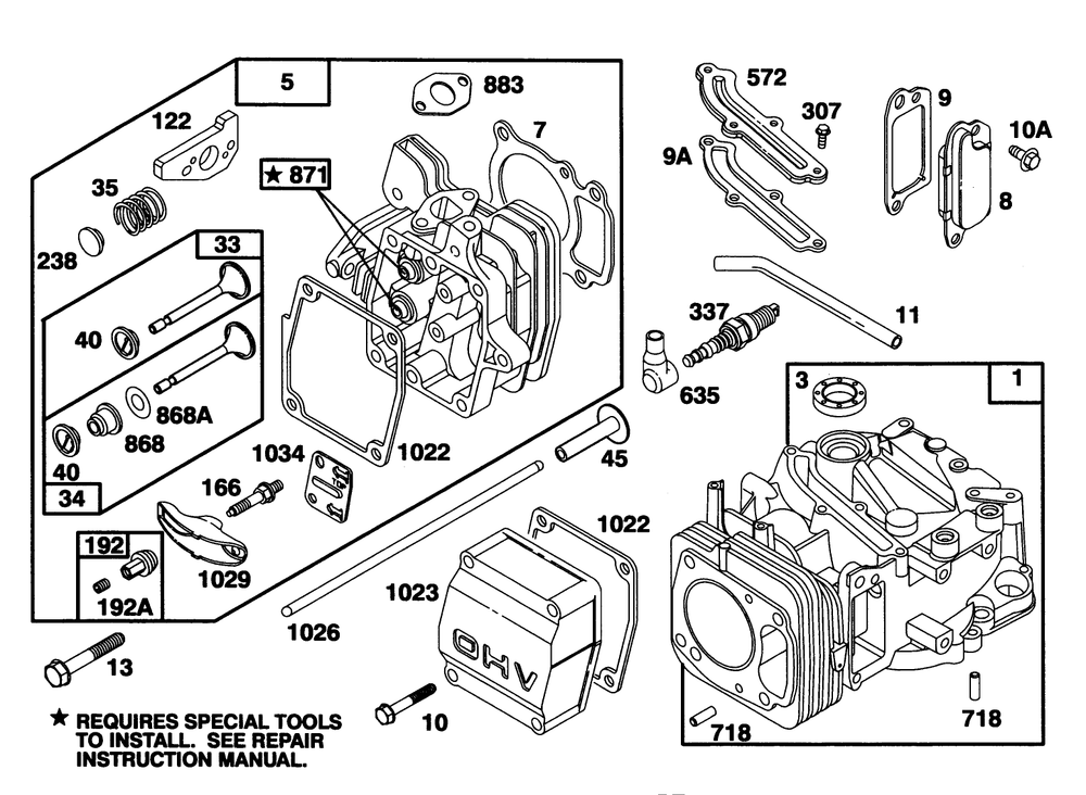 Engine Gts 150 Diagram and Parts List for 20922B 39000001 - 39999999 Toro Lawn Mower