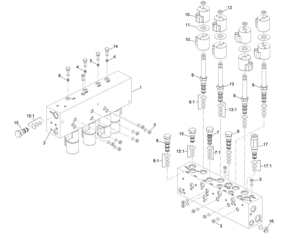 Loading Manifold Assembly No. 133-5954 Diagram and Parts List for 23803 400000000 - 999999999 Toro Lawn Tractor Accessories