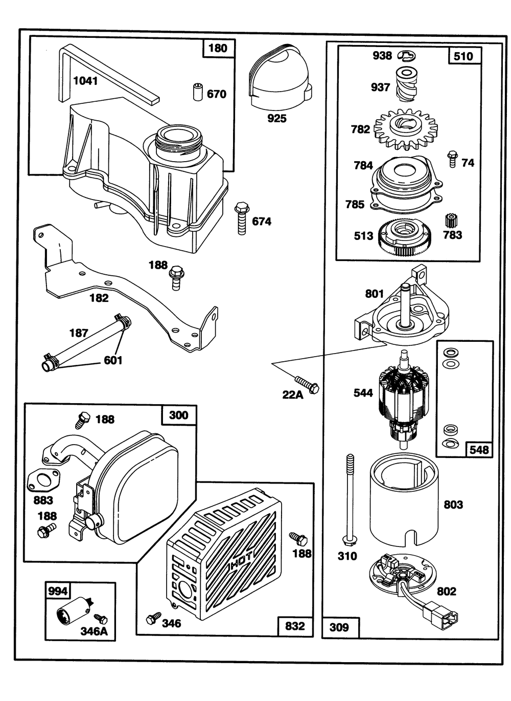 Engine Gts-150 Diagram and Parts List for 20439 39000001 - 39999999 Toro Lawn Mower