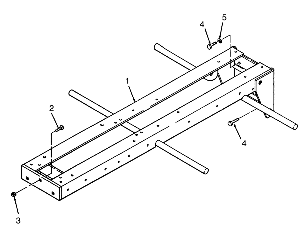 Frame Diagram and Parts List for 73320 3900001 - 3999999 Toro Lawn Tractor