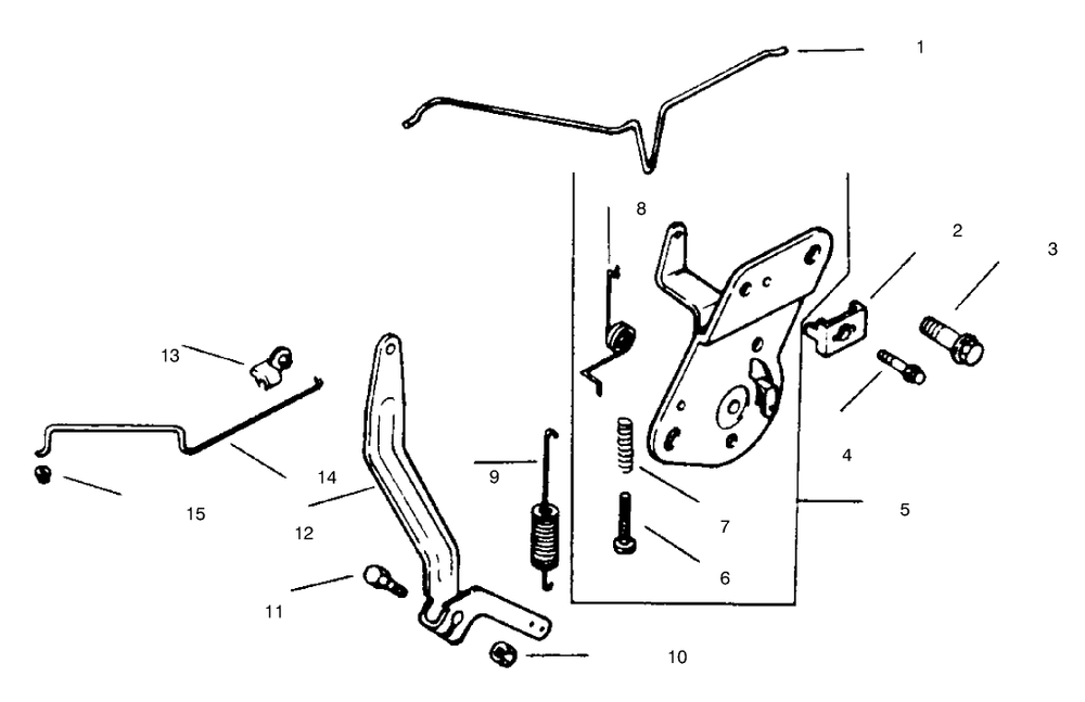 Engine Controls Diagram and Parts List for 30177 790001 - 795000 Toro Lawn Tractor Accessories