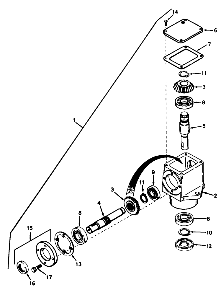 Cutting Unit Model No. 30544 (Continued) Right Angle Drive Head No. 54-2320 Diagram and Parts List for 30544 500001 - 599999 Toro Lawn Mower