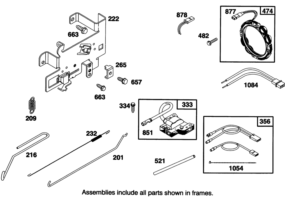 Engine Briggs & Stratton Model 28q777-0168-01 Diagram and Parts List for 71192 5900001 - 5999999 Toro Lawn Tractor