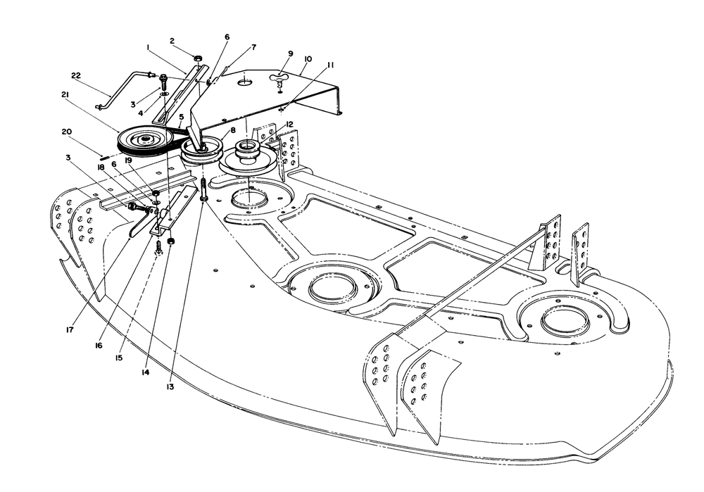 Idler & Cover Assembly Diagram and Parts List for 30751 900001 - 999999 Toro Lawn Mower