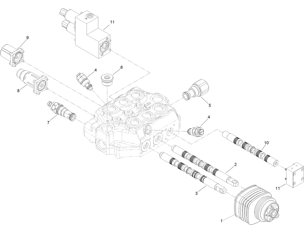Lift Valve Assembly No. 133-6911 Diagram and Parts List for 22530 414400000 - 999999999 Toro Lawn Tractor Accessories