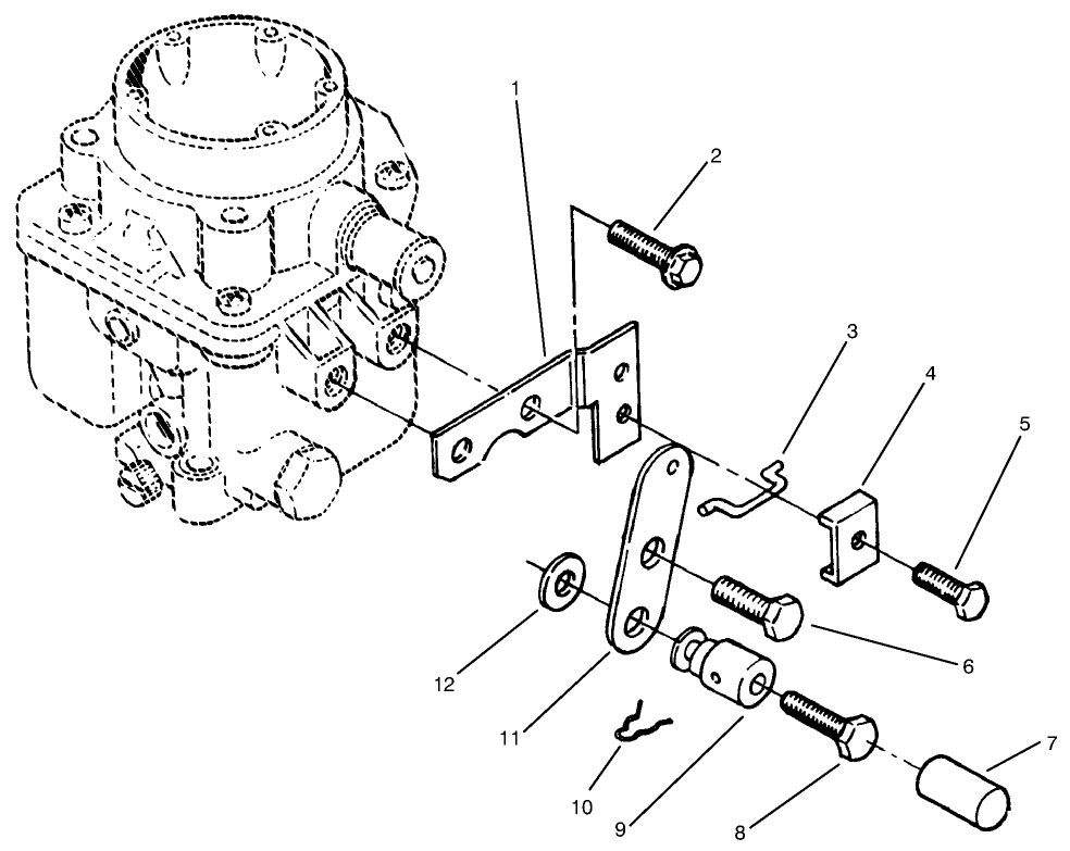 Choke Control Diagram and Parts List for 73422 7900001 - 7999999 Toro Lawn Tractor