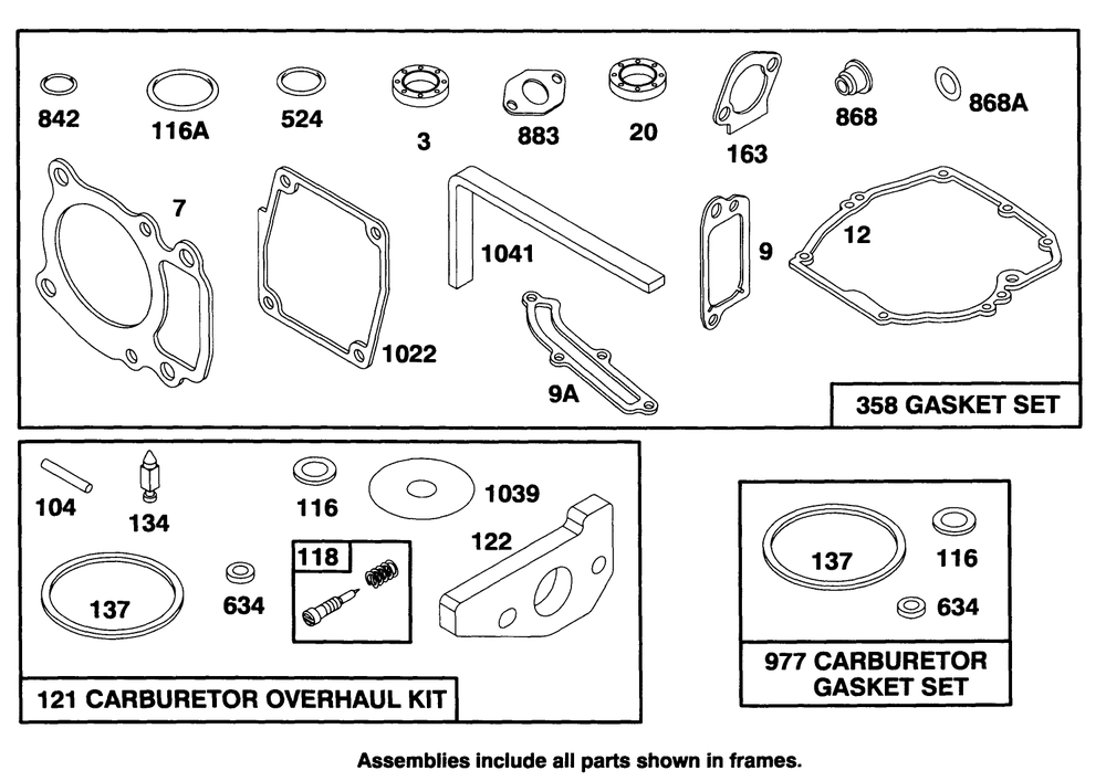 Engine Gts 150 Diagram and Parts List for 20764B 49000001 - 49999999 Toro Lawn Mower