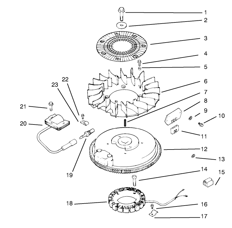 Ignition/Electrical Diagram and Parts List for 72064 8900600 - 8999999 Toro Lawn Tractor