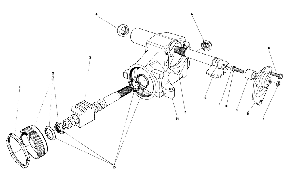 Steering Gear Assembly No. 41-8820 Diagram and Parts List for 30775 600001 - 699999 Toro Lawn Tractor