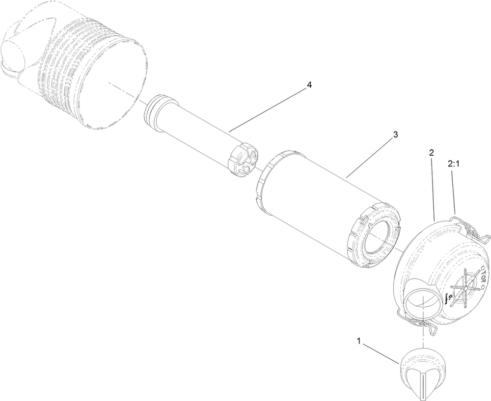 Air Cleaner Assembly No. 117-9989 Diagram and Parts List for 22322 400000000 - 401999999 Toro Lawn Tractor Accessories