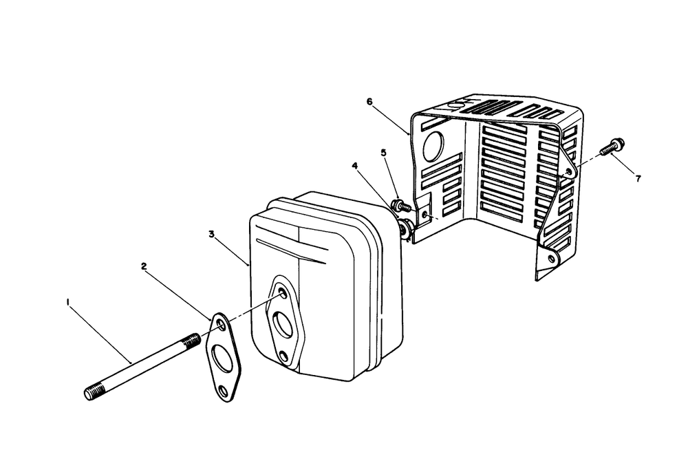 Muffler Assembly (Engine Model No. Vmm1-2) Diagram and Parts List for 26621B 2000001 - 2999999 Toro Lawn Mower