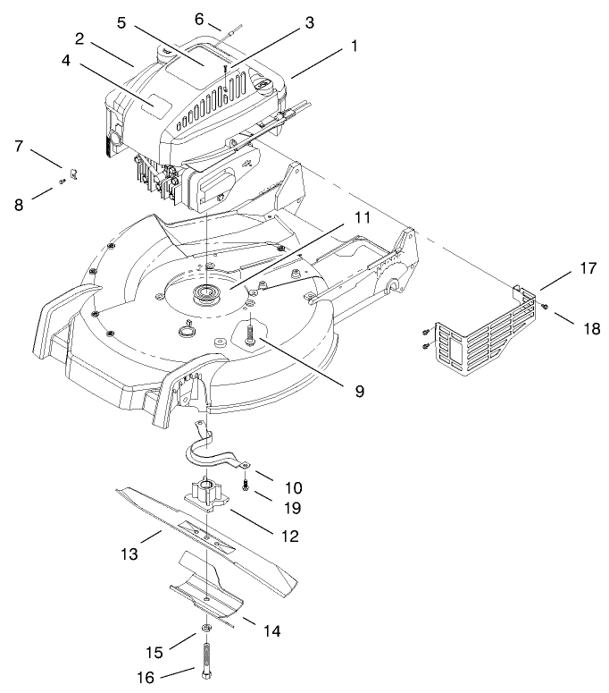 Engine Assembly Diagram and Parts List for 20495 8900001 - 8999999 Toro Lawn Mower