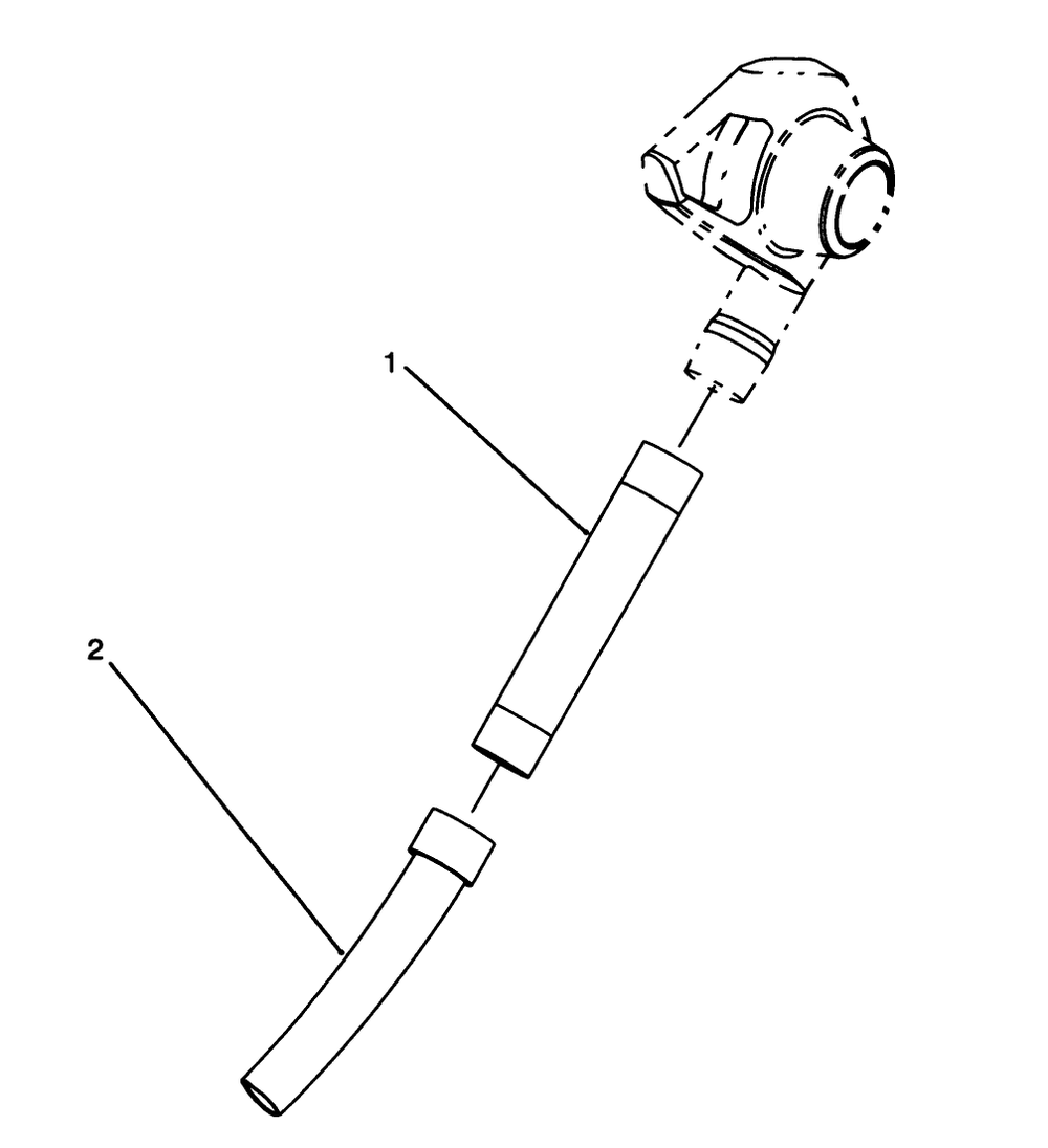 Tube Assembly Diagram and Parts List for 51537 59000001 - 59999999 Toro Leaf Blower / Vacuum